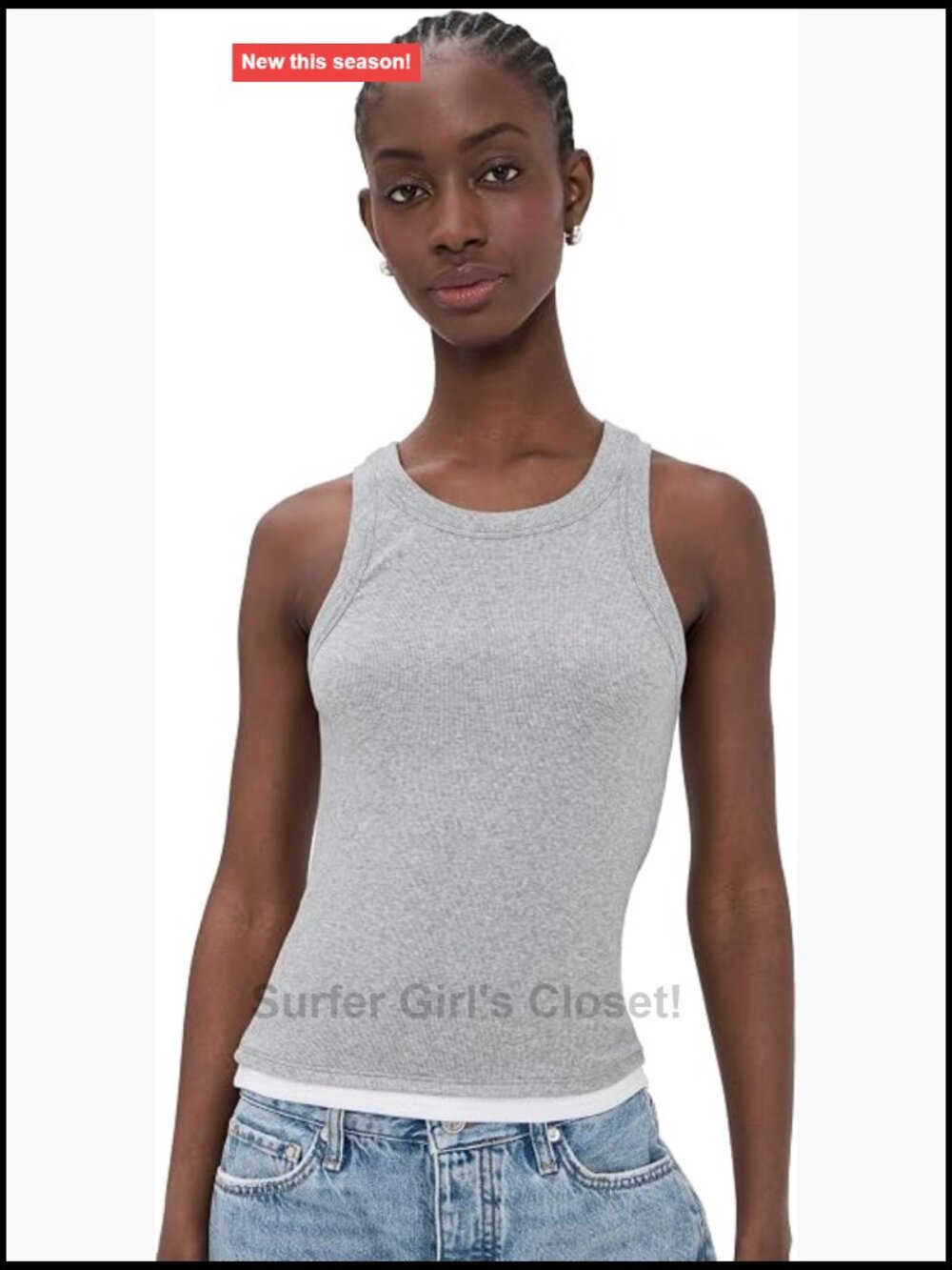 Women's Sleeveless Scoop Neck Modal Rib Tank Top
